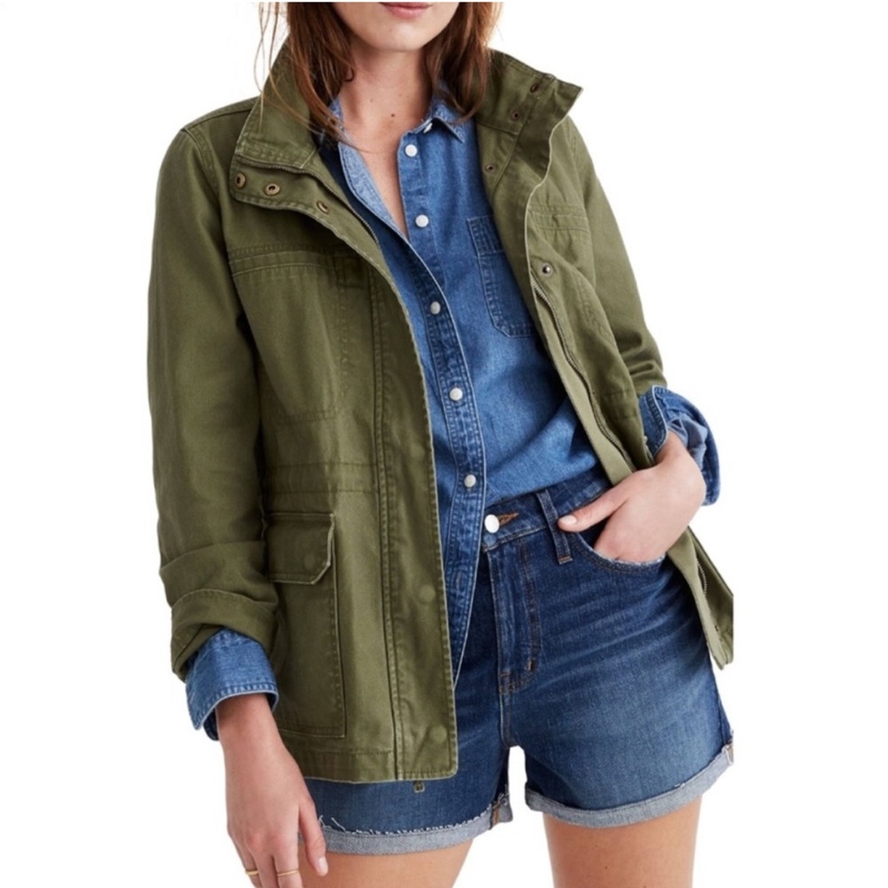 Madewell Women's Military Dispatch Jacket / AI068 Desert Olive / Green - XXS